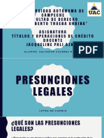 Presunciones Legaes