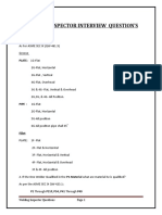 Welding Inspector Interview Question