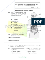 3.3 - Ficha de Trabalho - Alimentação e Digestão