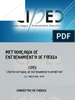 Entrenamiento de Fuerza. Revisión Bibliográfica y Metodológica. CIPED