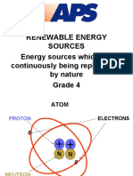 Renewable Energy Sources Energy Sources Which Are Continuously Being Replenished by Nature Grade 4