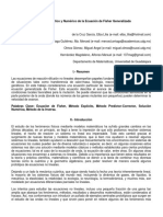 Ecuación Generalizada de Fisher