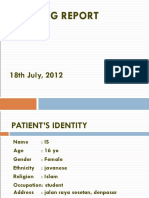 Morning Report Case: 18th July, 2012