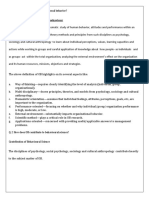 Meaning of Organizational Behaviour: Q.1 What Do You Mean by Organizational Behavior?