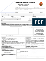 Philippine National Police: Id Application Form (PNP Dependent)