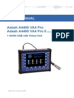 Adash A4400 VA4 Pro II Manual PDF