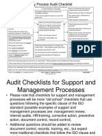 IATF Process Audit Check Sheet Format