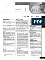 CPPC - Costo Promedio Ponderado Capital PDF