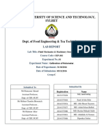 Shahjalal University of Science and Technology, Sylhet: Lab Report