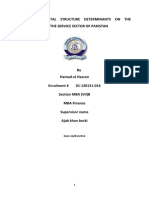 Effect of Capital Structure Determinants On The Production and The Service Sector of Pakistan