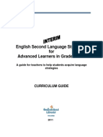 English Second Language Strategies For Advanced Learners in Grades 4-12