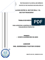 Relacion Entre El Sector Real y El Sector Financiero