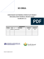 VAI-ME-SPC-111 Pipe Insulation Technical Specification - Rev A