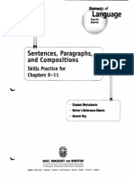 Sentences Paragraphs Compositions GR 104 TH Course