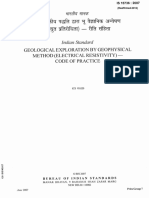 Geological Exploration by Geophysical Method (Electrical Resistivity) - Code of Practice