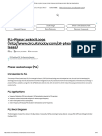 Phase Locked Loops, Block Diagram, Working, Operation, Design, Applications