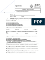 Prueba Quimica 8º