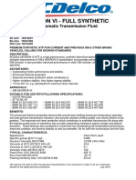 Acdelco Specs DexronVI