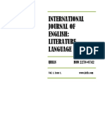 International Journal of English: Literature, Language & Skills