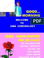 GOOD... Morning: Welcome TO Isba Chronology