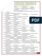 10 STD - SOCIAL SCIENCE - Additional Questions