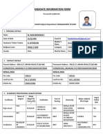 Candidate Information Form