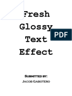 Fresh Glossy Text Effect