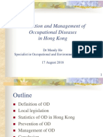 Prevention and Management of Occupational Diseases in Hong Kong