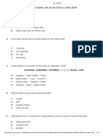 Test - 1st 6wks 7th Grade Science CBA 2018: 1. A. B. C. D