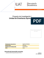 R-OP-01-06-16 V2 (6) Unidad de Enseñanza Aprendizaje UEA Proy Inv I