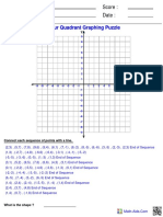 Graphing Four Ordered Puzzle PDF