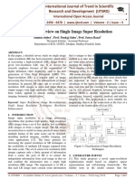 Literature Review On Single Image Super Resolution