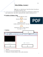 Video Editing Lesson1