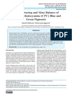 Manufacturing and Mass Balance of Copper Phthalocyanine (CPC) Blue and Green Pigments