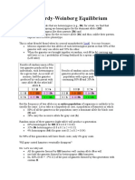 The Hardy-Weinberg Equilibrium