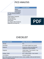 Pico Analysis: Qoestion Components Your Answer