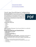 Oracle Apps Payroll Setup & Configurations: Setup Payrolls For An Organizations