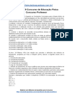 Simulado 9 Concurso de Educação Física Concurso Professor