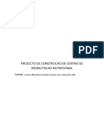 Projecto de Construcao de Centro de Reabilitacao Nutricional