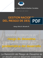 Gestion Nacional de Riesgo de Desastres