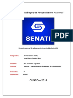 Trabajo de Cableado Estructurado - Americo Sabina y Ronal Condori