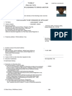 "FORM 4" (See Rule 14 (1) ) Form of Application For Licensing To Drive A Motor