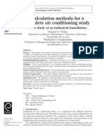 Calculation Methods For A Complete Air Conditioning Study: Case Study of An Industrial Installation