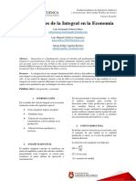 Aplicaciones de La Integral en La Economía