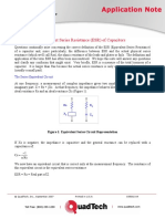 Equivalent Series Resistance (ESR) of Capacitors