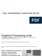 High Performance Computing On Gpu