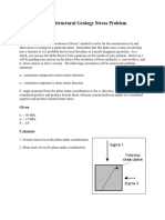 GY403 Structural Geology Stress Problem