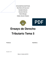 Ensayo de Derecho Tributario