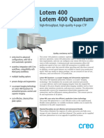 Lotem 400 Lotem 400 Quantum: High-Throughput, High-Quality 4-Page CTP