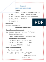 11 Maths Notes 13 Limits and Derivatives